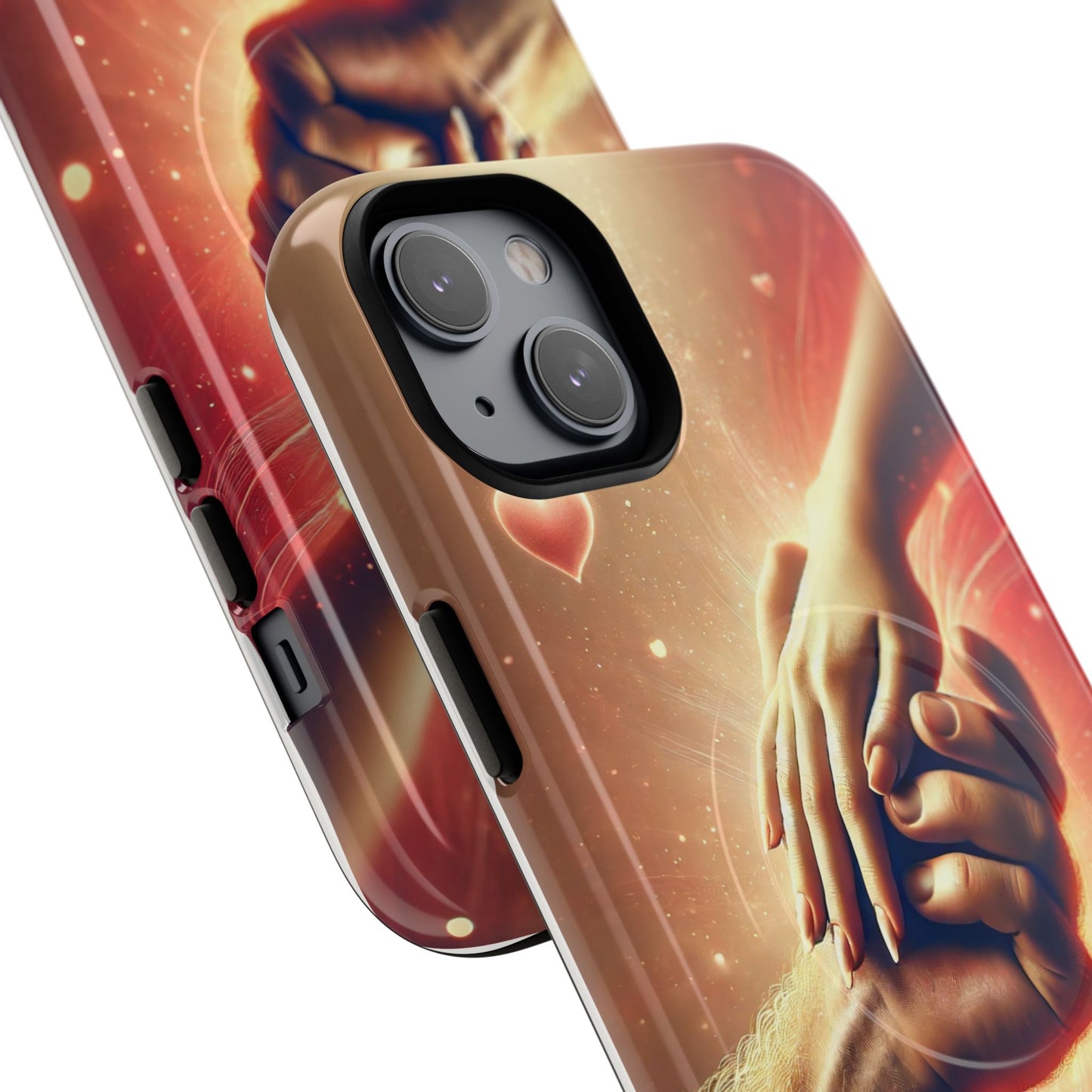 Magnetic Phone Case - Hands in Love Design - Compatible with MagSafe