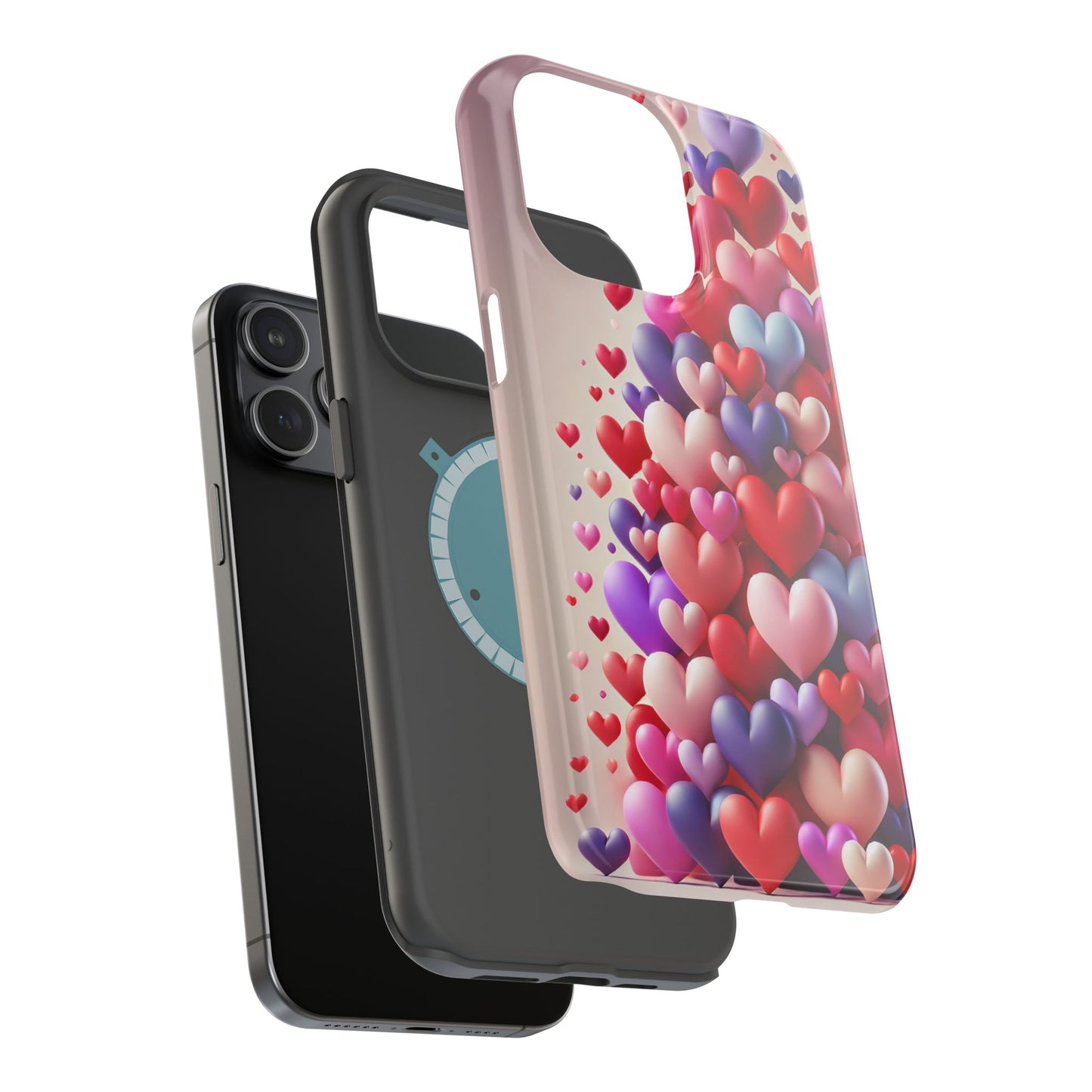 Shamo's Phone Case | MagSafe Compatible | Love Hearts Theme for iPhone 17 and more