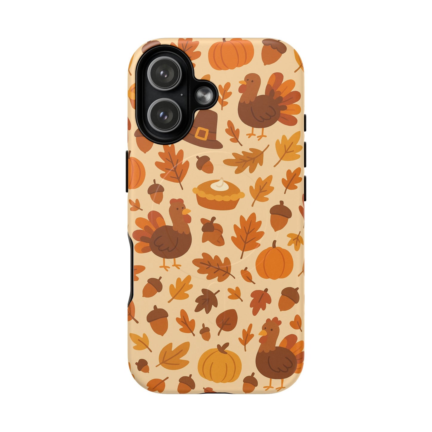 Thanksgiving-Themed Tough Magnetic iPhone Case | Compatible with MagSafe