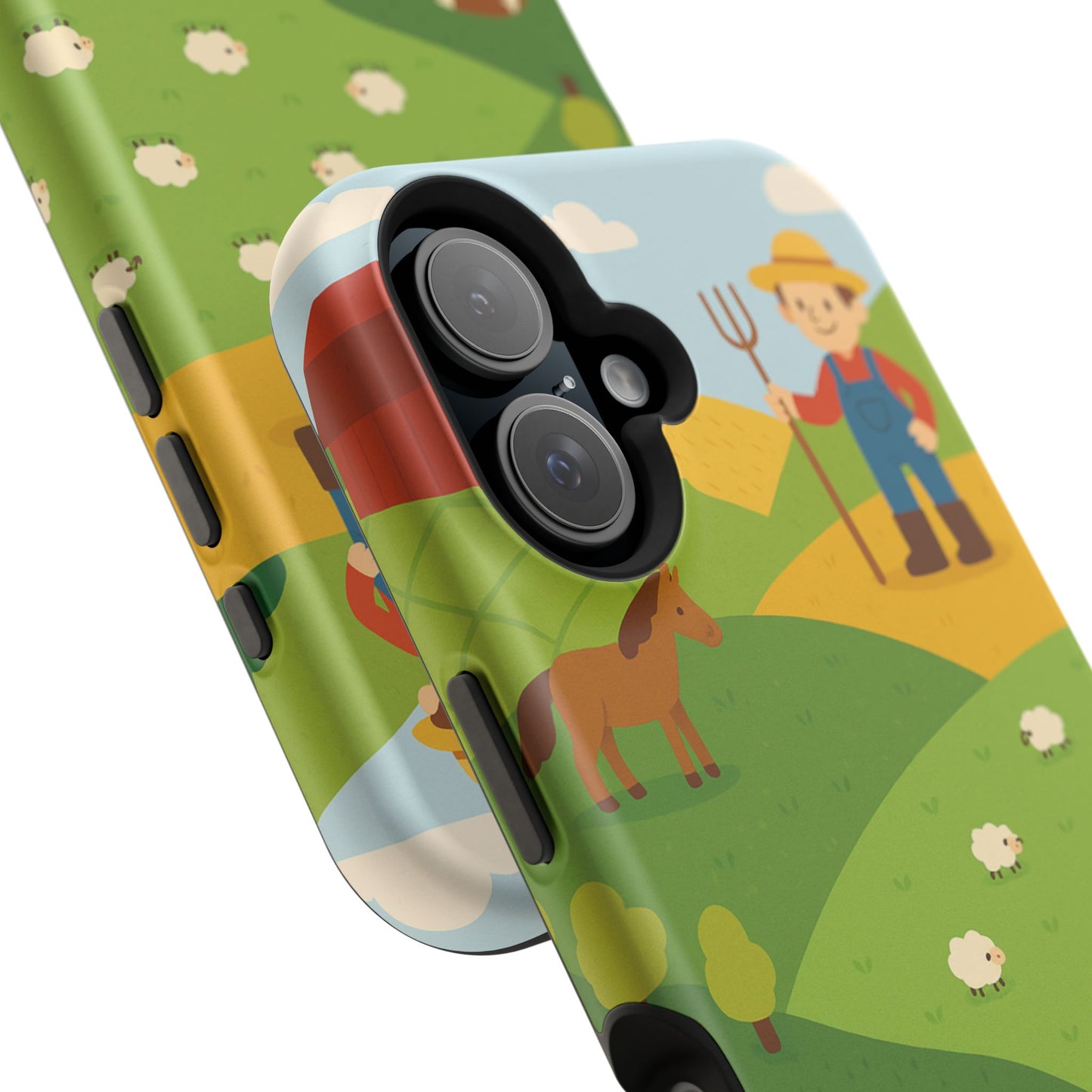 Farm-Themed Impact-Resistant MagSafe Phone Case
