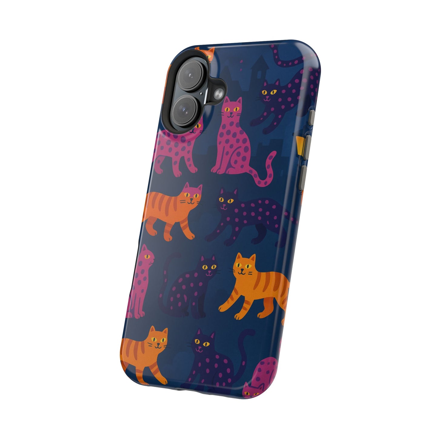 Colorful Cat Phone Case - MagSafe Impact-Resistant