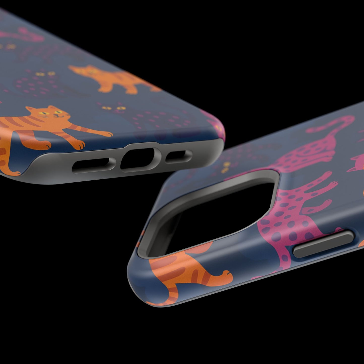 Colorful Cat Phone Case - MagSafe Impact-Resistant