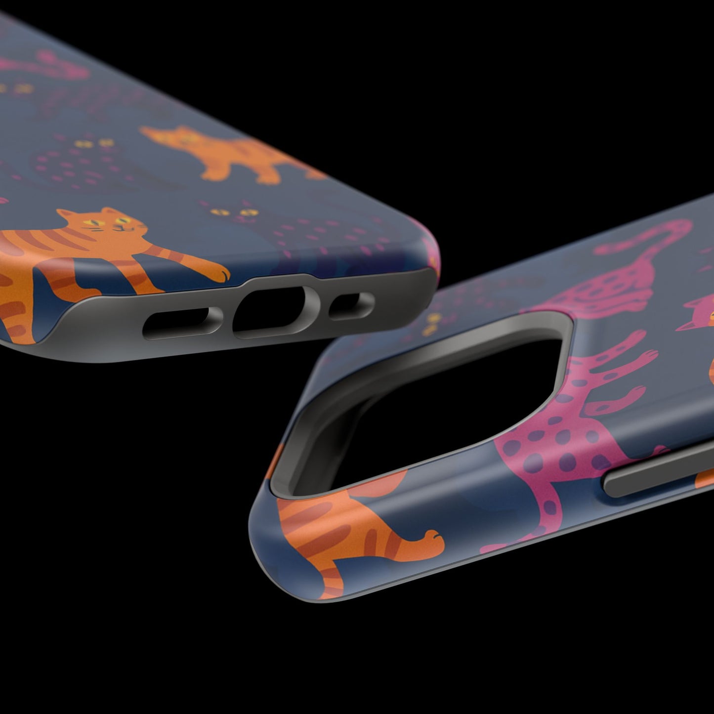 Colorful Cat Phone Case - MagSafe Impact-Resistant