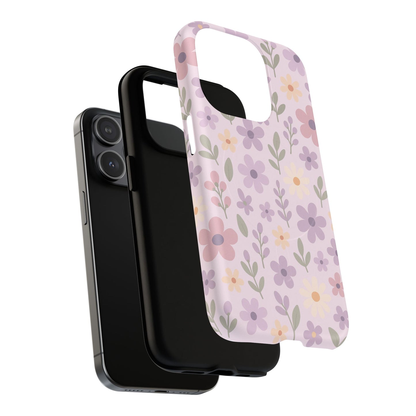 Floral Magnetic | Compatible with MagSafe Phone Case - Stylish and Durable Protection