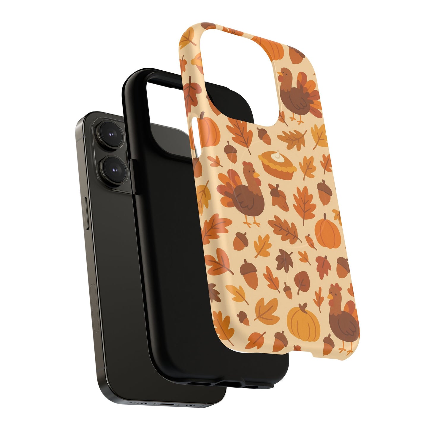 Thanksgiving-Themed Tough Magnetic iPhone Case | Compatible with MagSafe