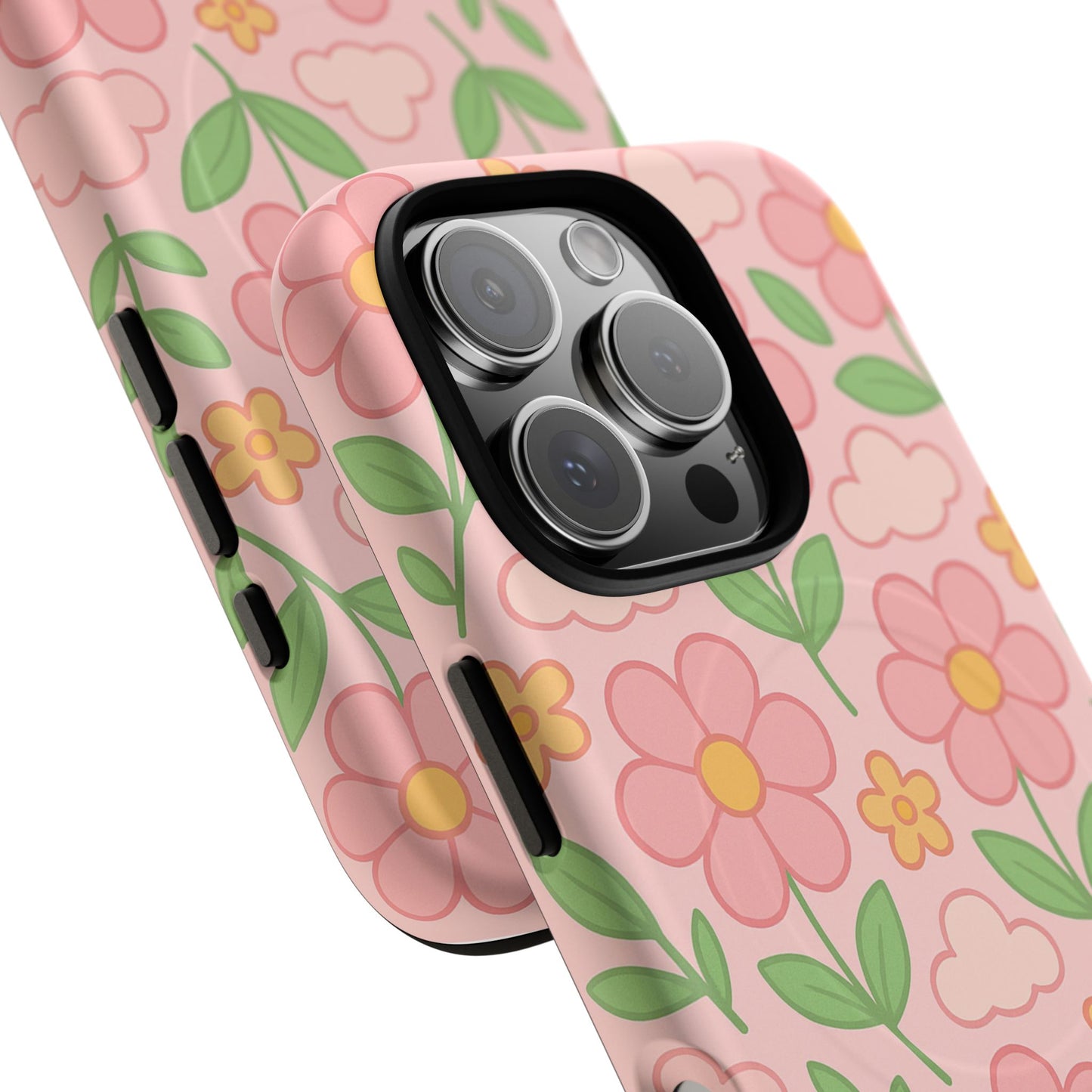 Floral Tough MagSafe Magnetic Phone Case - Stylish Protection for Your Device