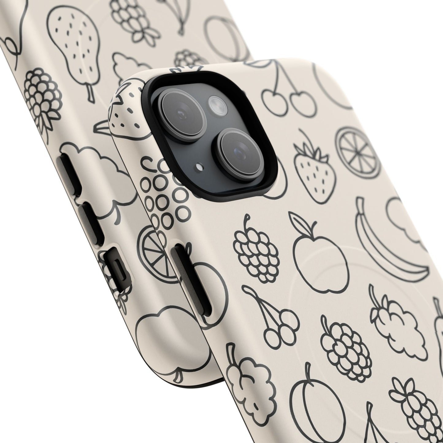 Fruit Pattern Tough iPhone Case | Compatible with MagSafe