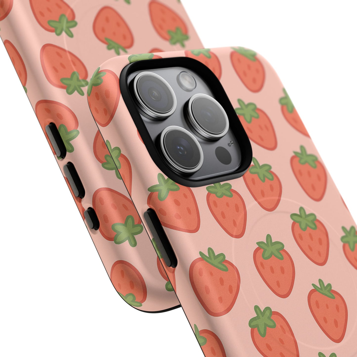 Strawberry Pattern Magnetic Phone Case | Berry Sweet Love