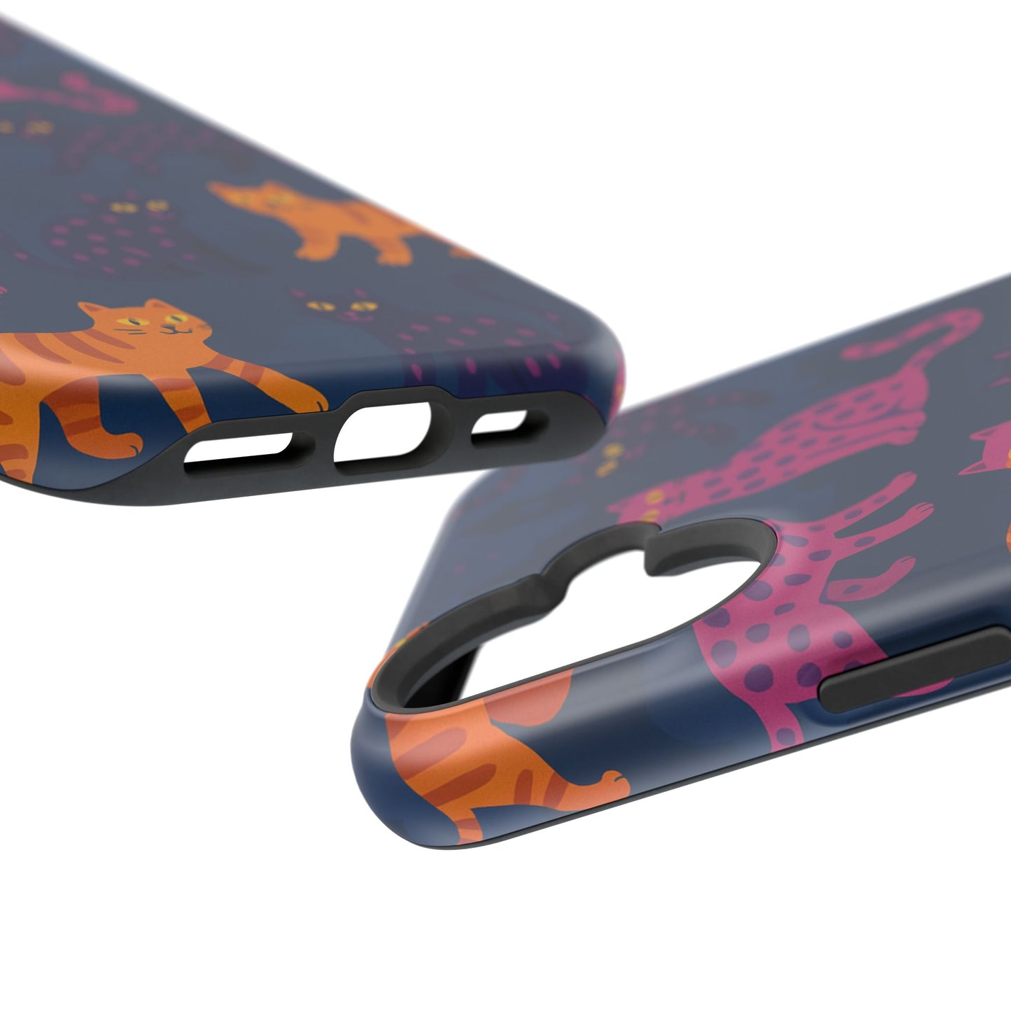 Colorful Cat Phone Case - MagSafe Impact-Resistant