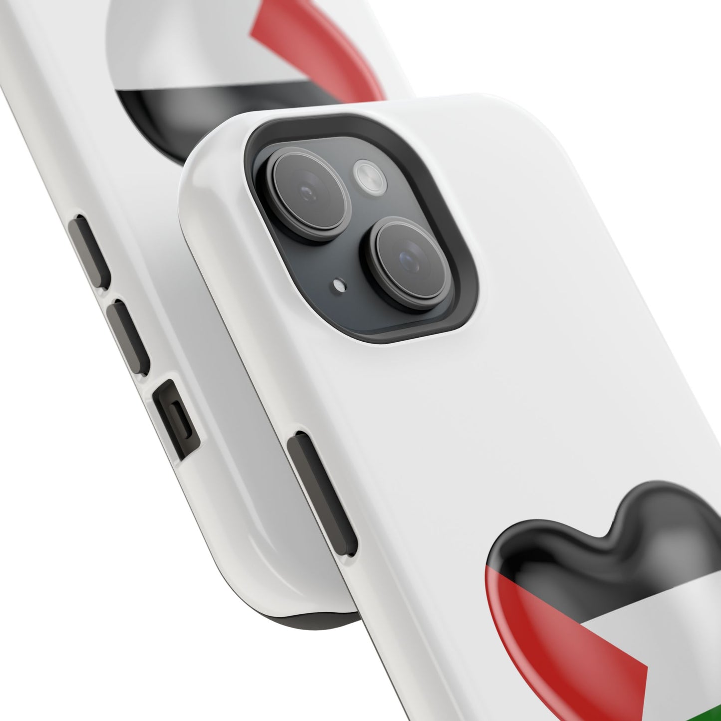 MagSafe Tough Cases with Palestinian flag in heart shape