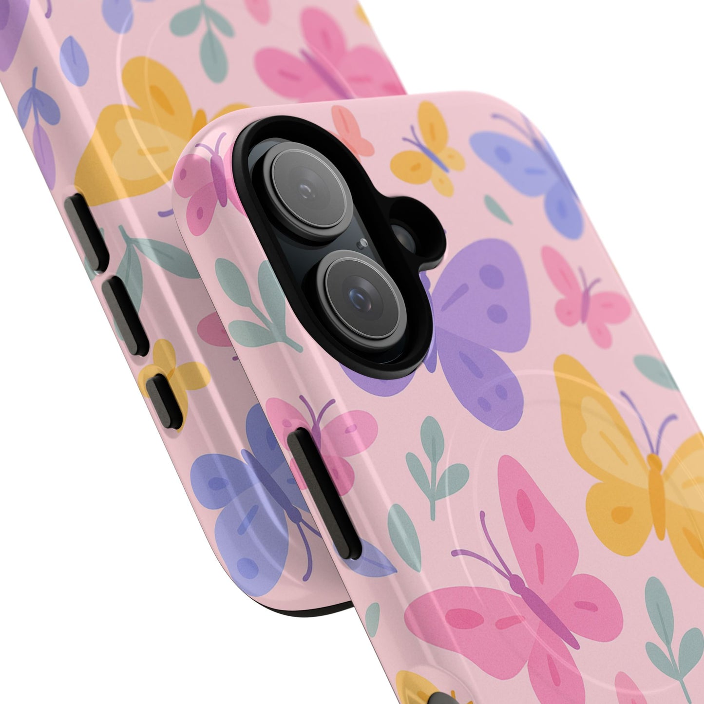 Butterfly Pattern Compatible with MagSafe Tough Magnetic Phone Case