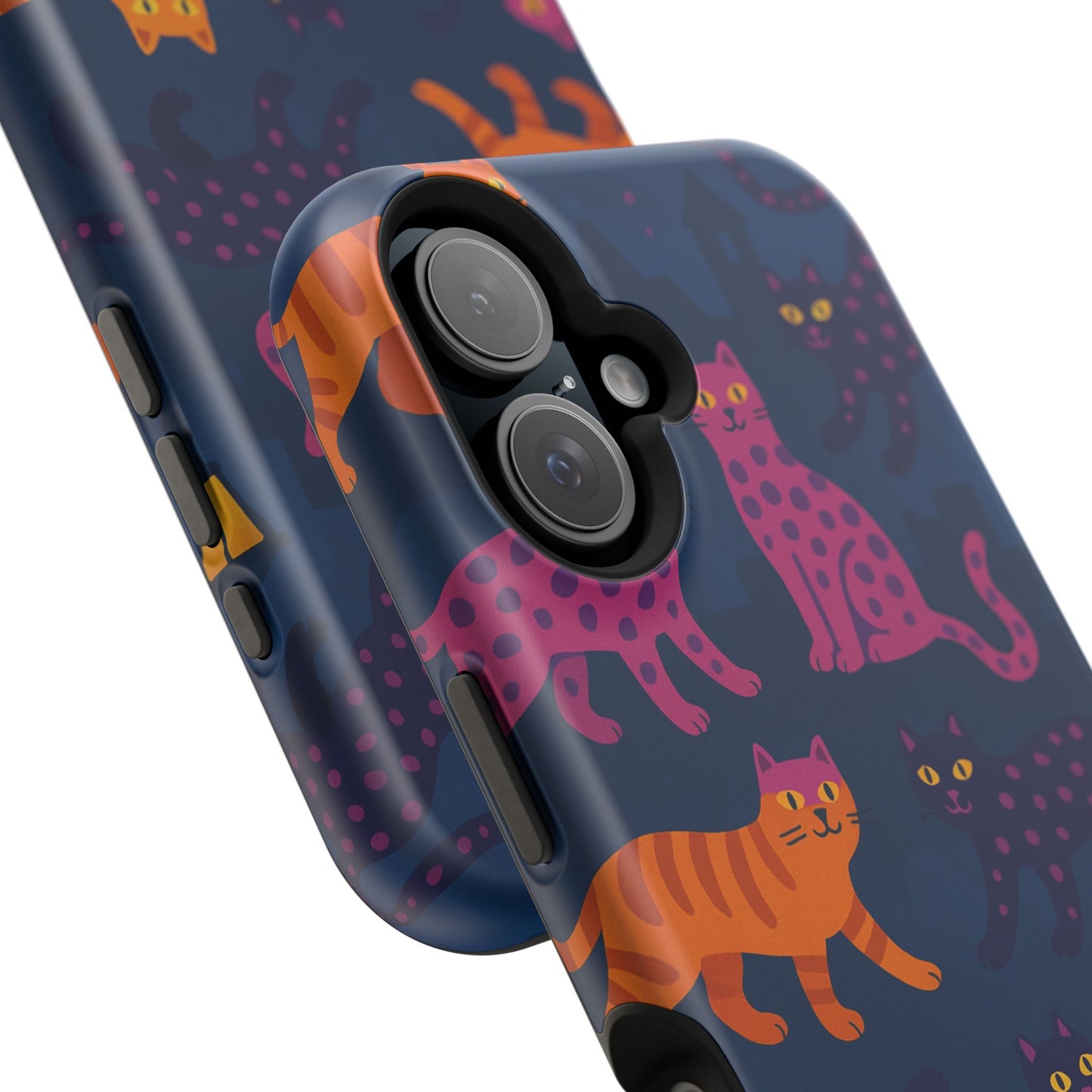 Colorful Cat Phone Case - MagSafe Impact-Resistant