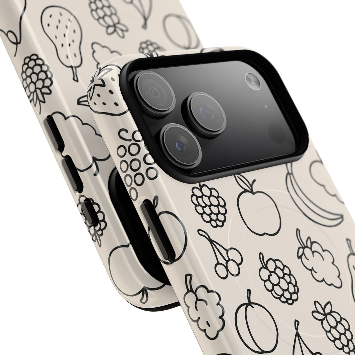 Fruit Pattern Tough iPhone Case | Compatible with MagSafe