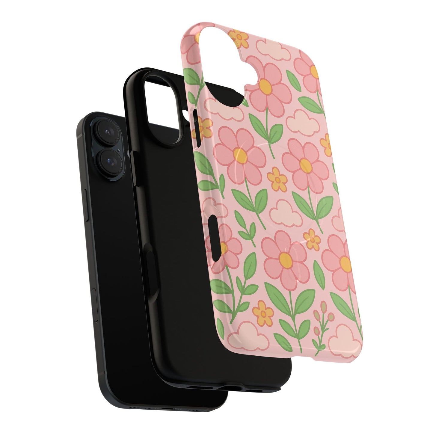 Floral Tough MagSafe Magnetic Phone Case - Stylish Protection for Your Device