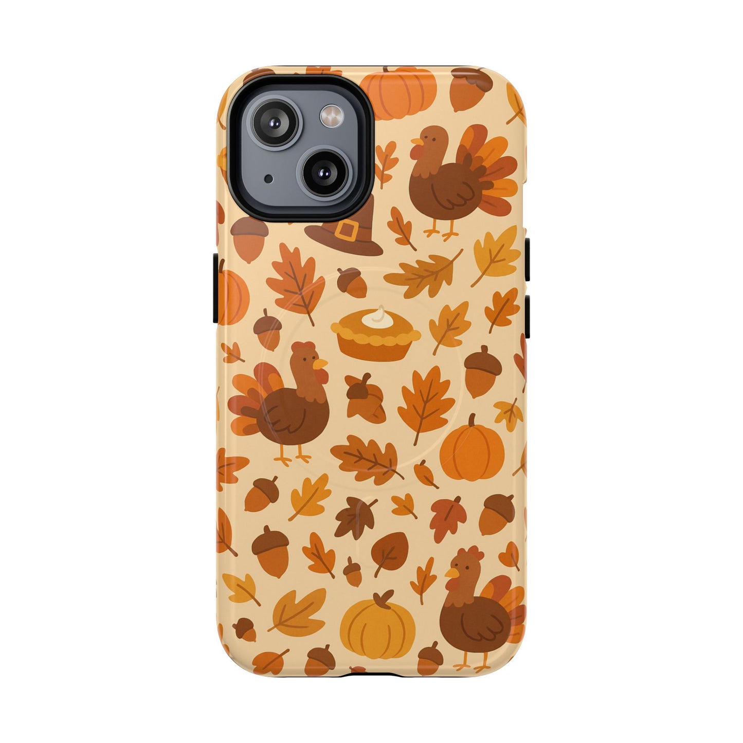 Thanksgiving-Themed Tough Magnetic iPhone Case | Compatible with MagSafe