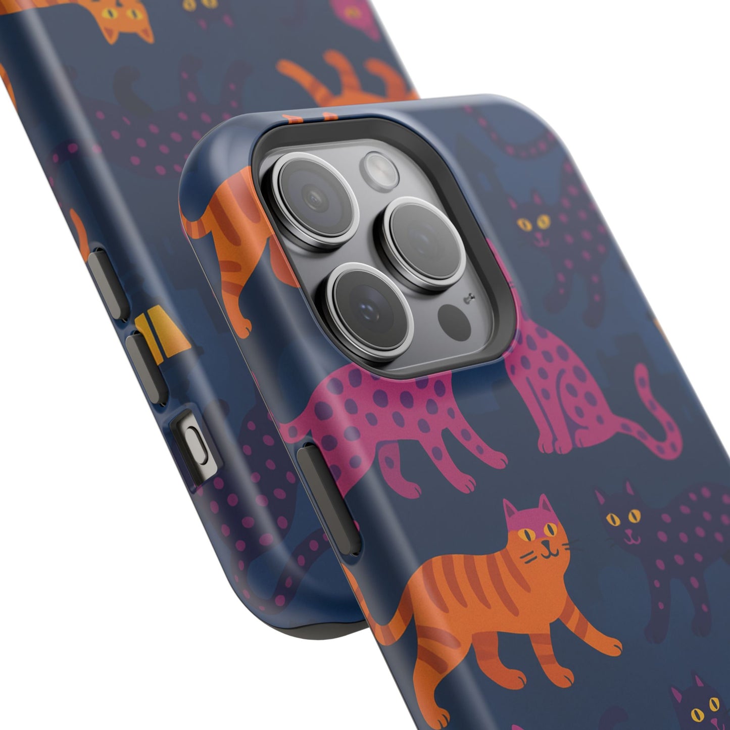 Colorful Cat Phone Case - MagSafe Impact-Resistant