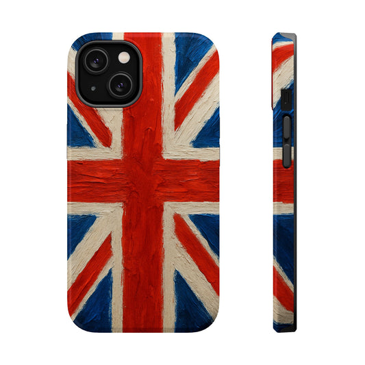 MagSafe Tough iPhone Case — UK Flag Magnetic Impact-Resistant Design Shamo's iPhone 14 / Glossy