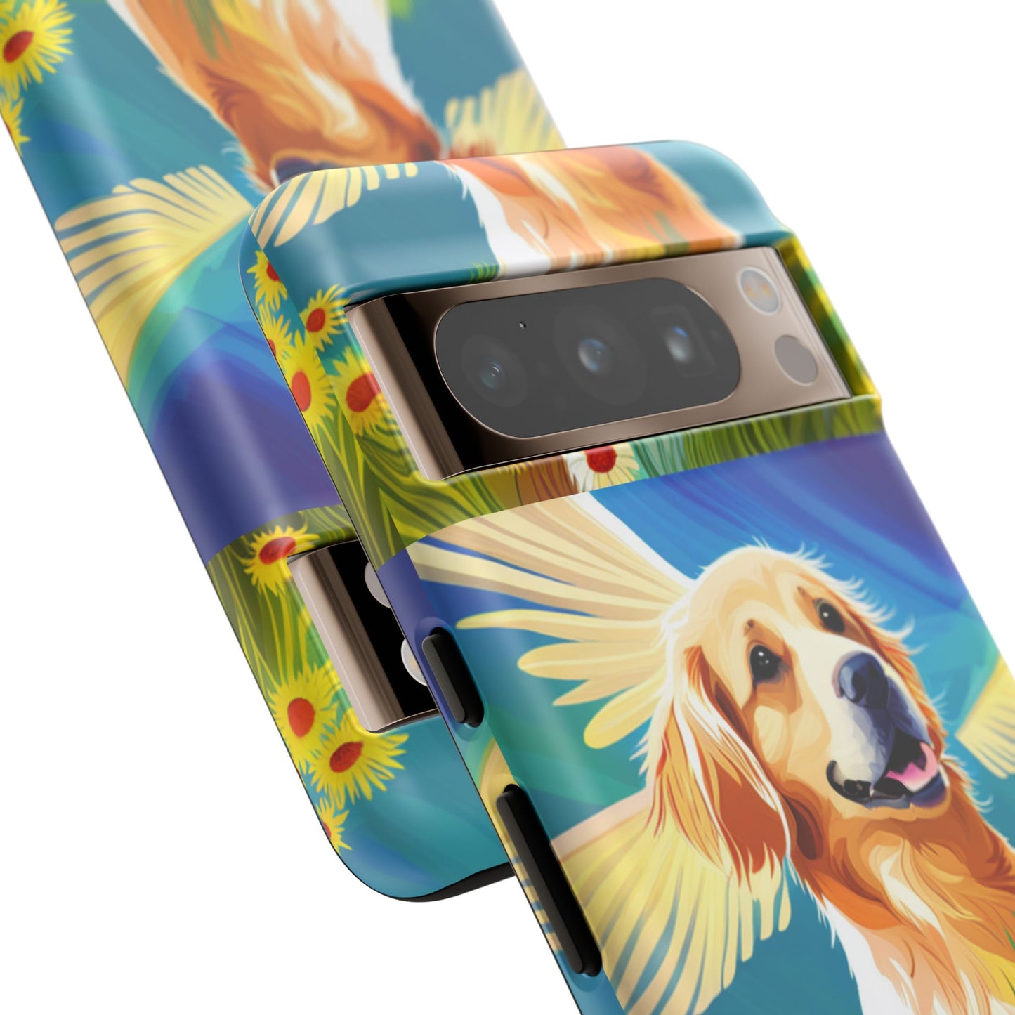 Tough Cases Golden Retriever with Wings Phone case