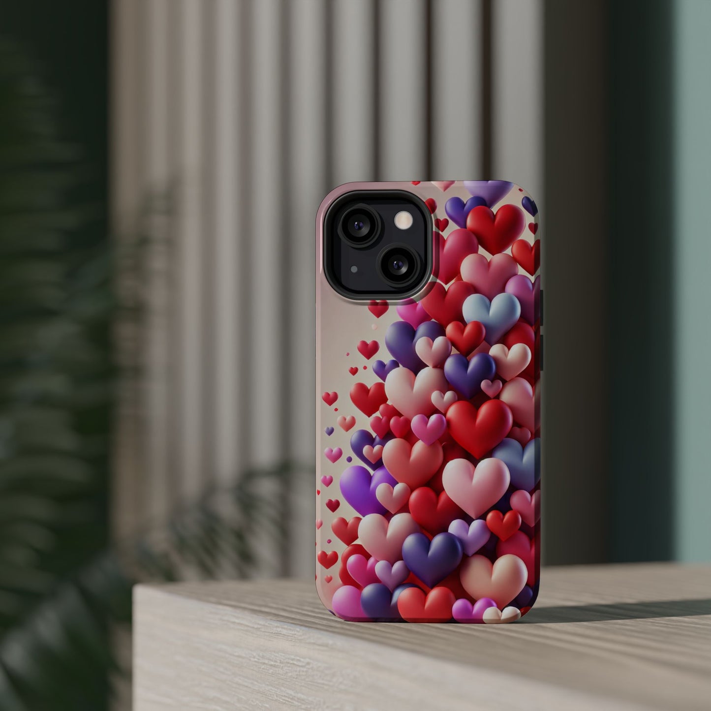 Shamo's Phone Case | MagSafe Compatible | Love Hearts Theme for iPhone 17 and more