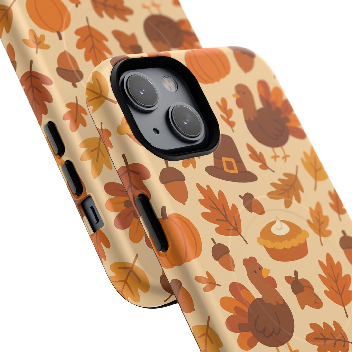 Thanksgiving-Themed Tough Magnetic iPhone Case | Compatible with MagSafe