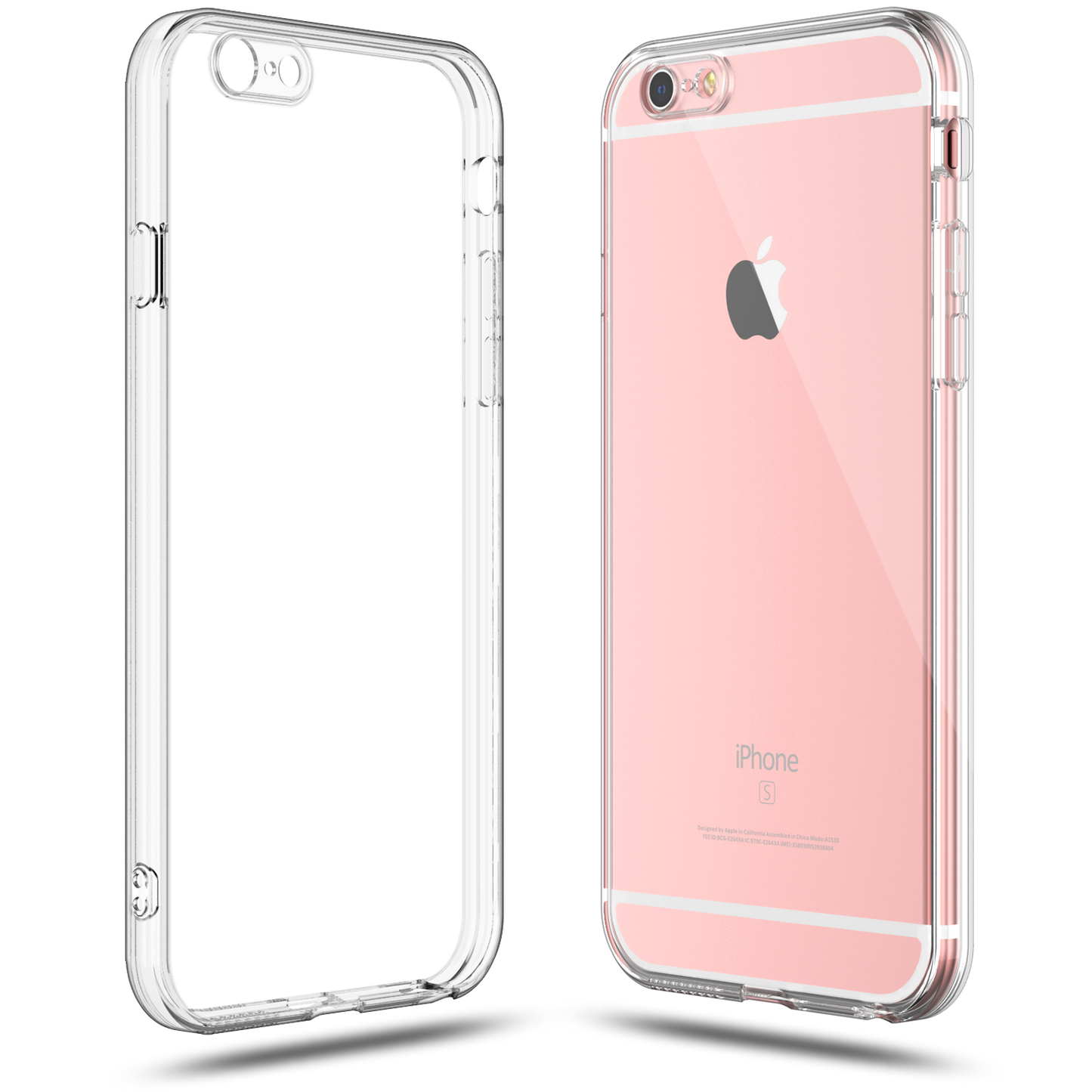 Crystal Clear Case for iPhone 6s and 6 Slim Thin TPU Silicone Soft Cover Rubber