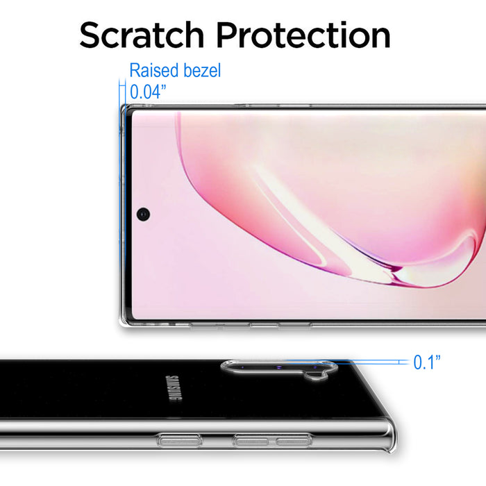 Galaxy Note 10 Case Clear Soft Transparent Cover TPU Bumper