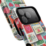 Vintage Romantic Love Stamp iPhone Case | Tough Protection + MagSafe  Shamo's