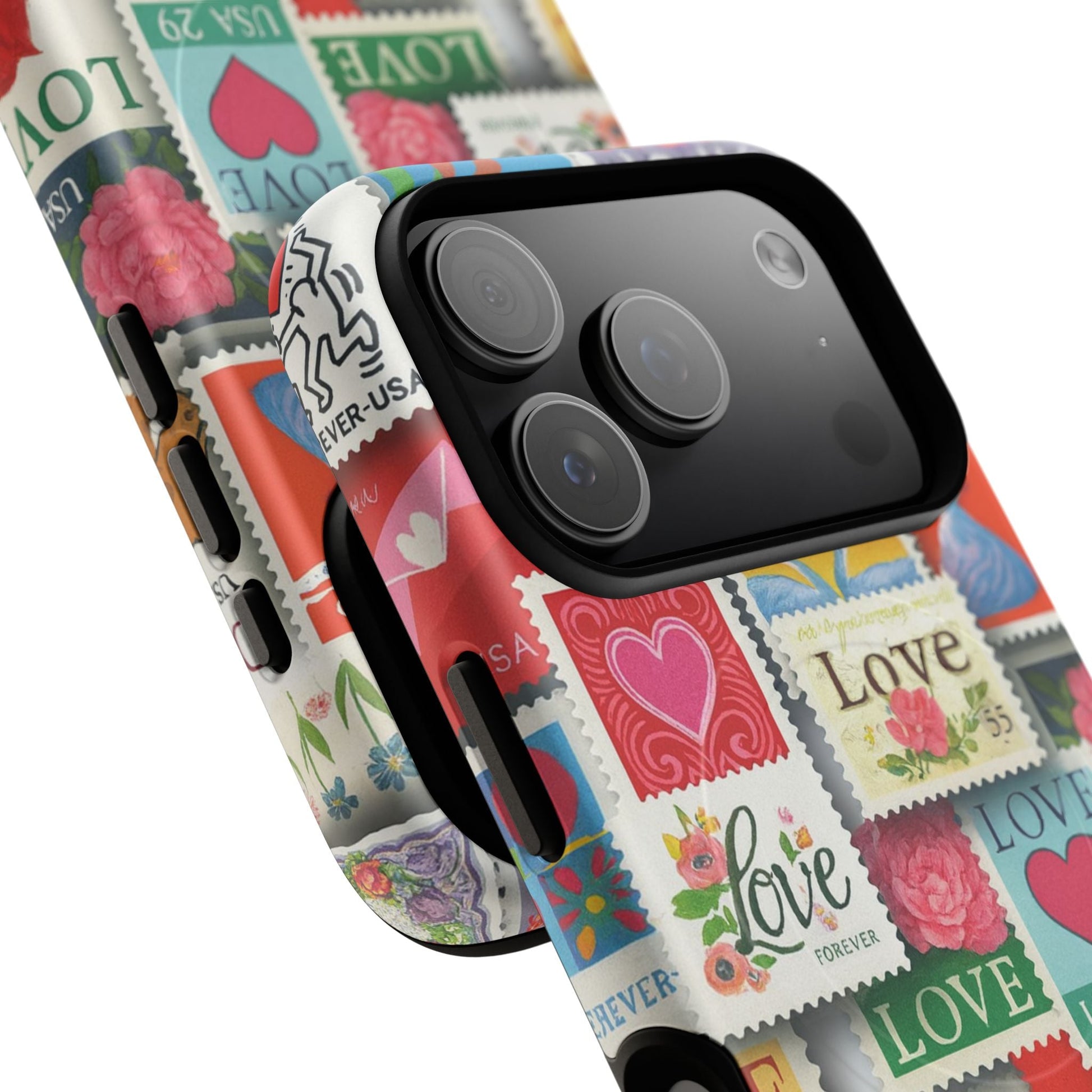 Vintage Romantic Love Stamp iPhone Case | Tough Protection + MagSafe  Shamo's