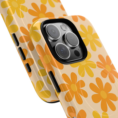 Retro Daisies Pattern iPhone Case | MagSafe