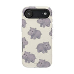 Cute Tiny Hippo Magnetic Impact-Resistant Phone Case