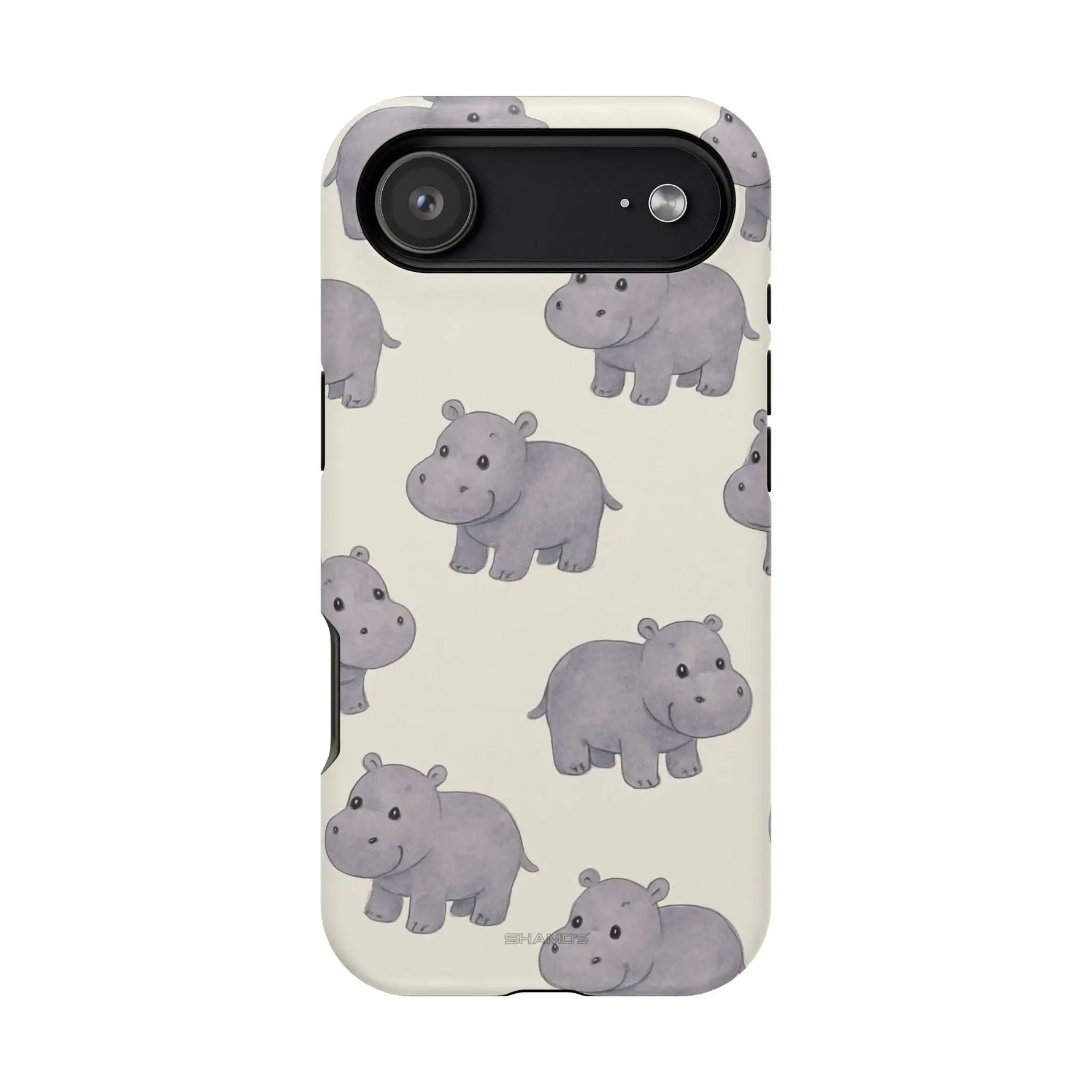 Cute Tiny Hippo Magnetic Impact-Resistant Phone Case