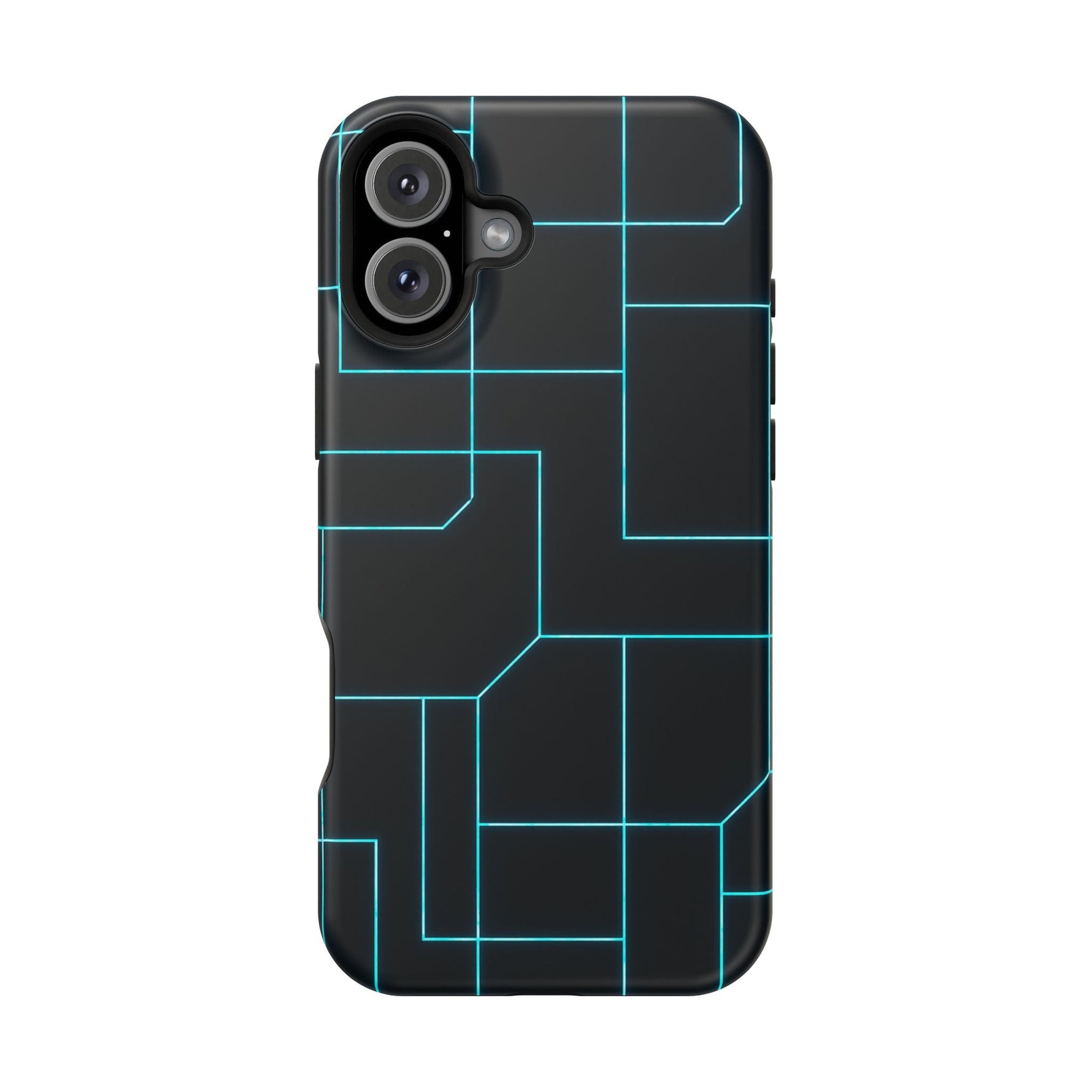 Neon Grid Magnetic Impact-Resistant iPhone Case | MagSafe compatible  Shamo's iPhone 16 Plus / Matte