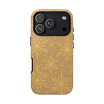 Golden Snowflake Holiday iPhone Case  Shamo's iPhone 17 Pro / Glossy