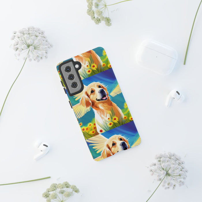 Tough Cases Golden Retriever with Wings Phone case