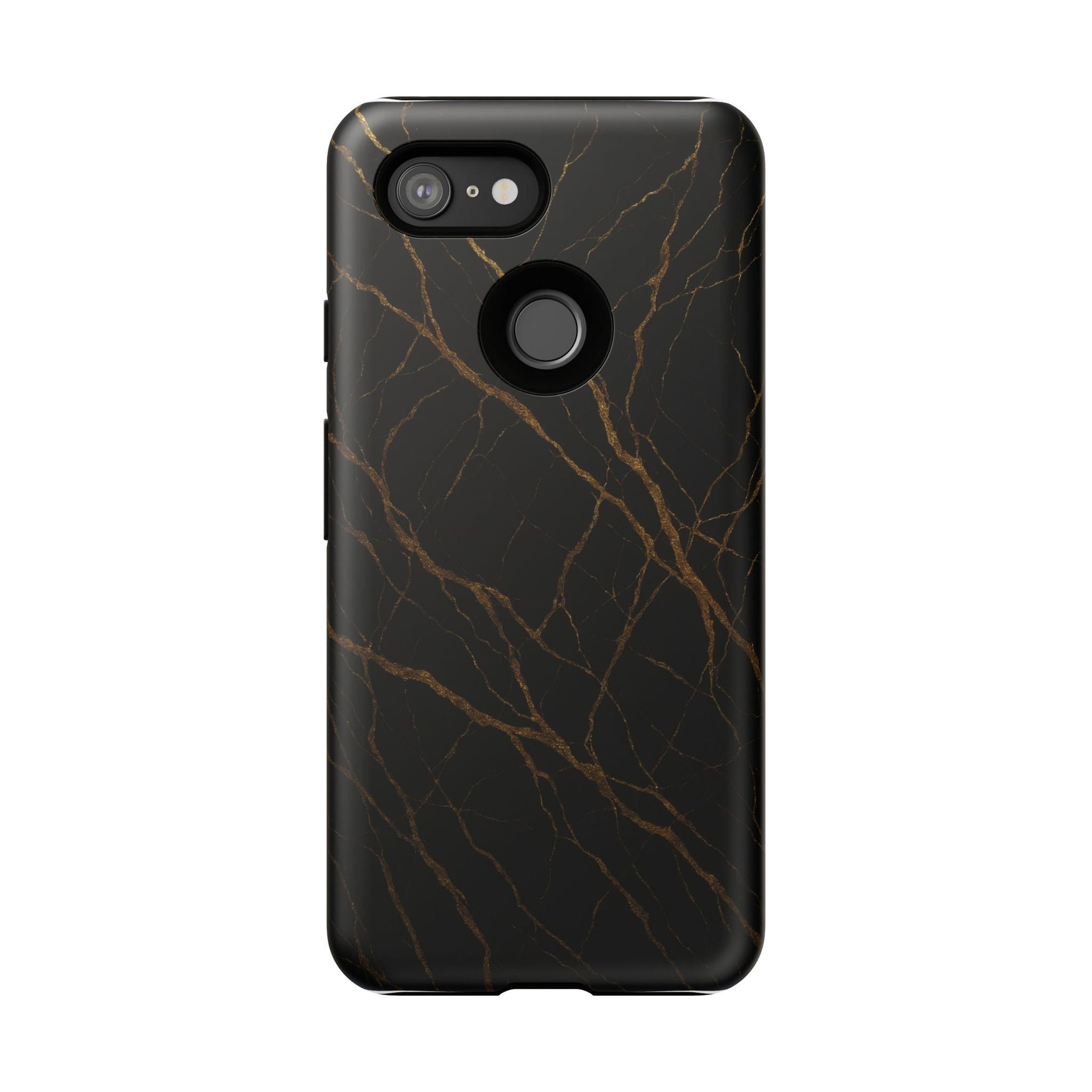 Black Marble Tough iPhone Case  Shamo's