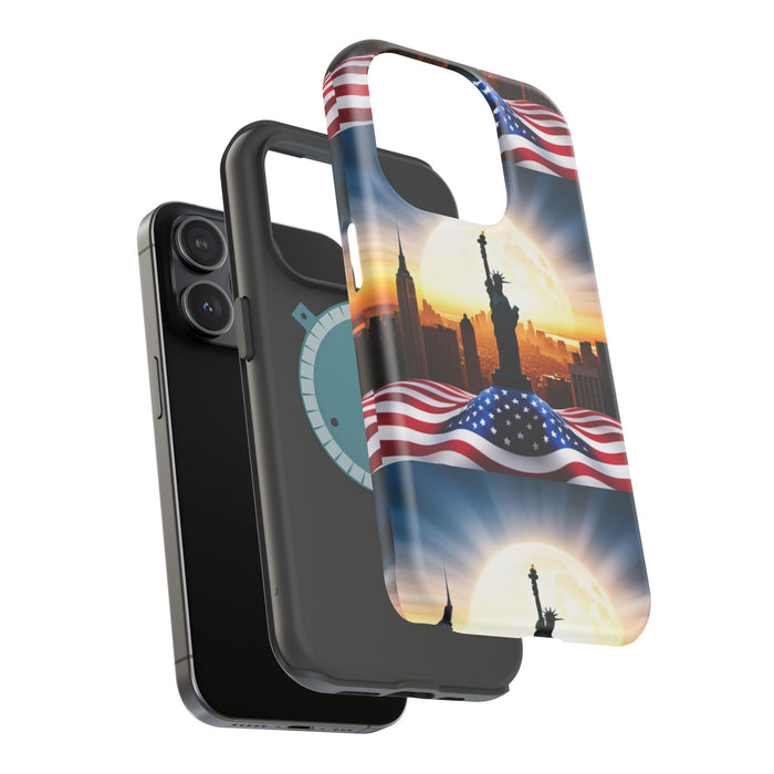 MagSafe American Flag Tough Phone Case: Show Your Patriotism in Style