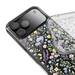 Clear Floral Impact-Resistant Phone Case — Pastel Wildflower Design