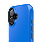 Cobalt Pop Blue Solid Color Impact-Resistant iPhone Case | Slim Shockproof MagSafe-Compatible