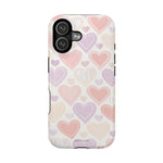 Pastel Heart Love MagSafe Impact-Resistant iPhone Case