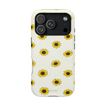 Sunflower Pattern Magnetic Impact-Resistant iPhone Case MagSafe Compatible