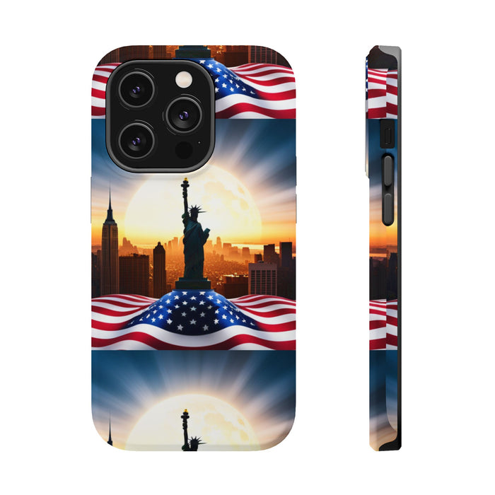 MagSafe American Flag Tough Phone Case: Show Your Patriotism in Style