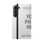 Personalized Flip Wallet Phone Case – Custom Photo & Text Wallet Cover