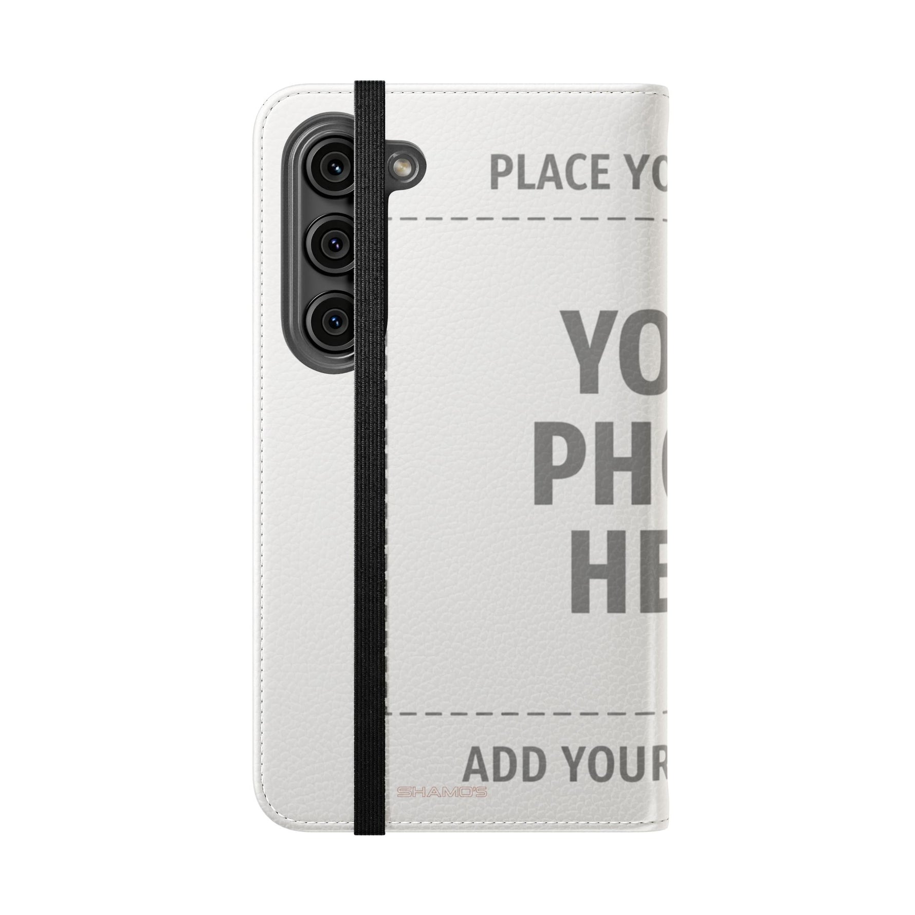 Personalized Flip Wallet Phone Case – Custom Photo & Text Wallet Cover