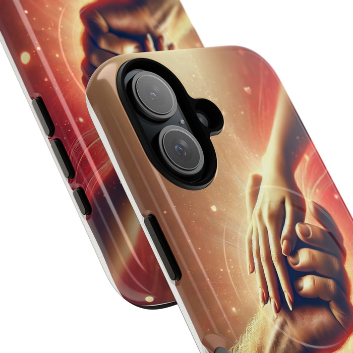 Magnetic Phone Case - Hands in Love Design - Compatible with MagSafe