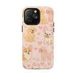 Puppies & Hearts iPhone Case compatible with MagSafe - Shamo's