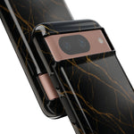 Black Marble Tough iPhone Case  Shamo's