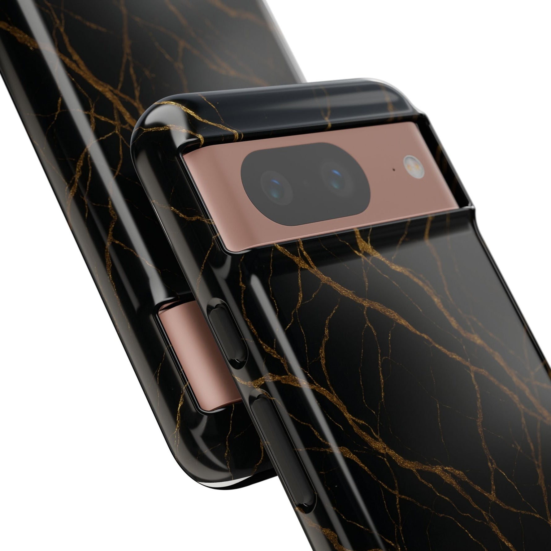 Black Marble Tough iPhone Case  Shamo's