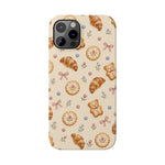Slanke iPhone-hoes — knus bak- en teddybeerpatroon (recept, hert, knopen)