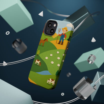 Farm-Themed Impact-Resistant MagSafe Phone Case