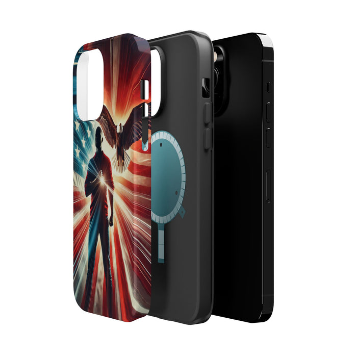 Magnetic Tough Phone Case with MagSafe Compatibility - Proud American Design Edition